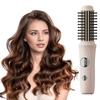 Cordless Hair Curling Iron Brush 3-in-1 Fast Heating Thermal Brush Rechargeable Travel Heated Round Brush Electric Hair Curling Wand Styling Tools