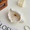 Shell Jewelry Storage Tray Ceramic Light Luxury Living Room Bedroom Desktop Storage Practical Home Decorations