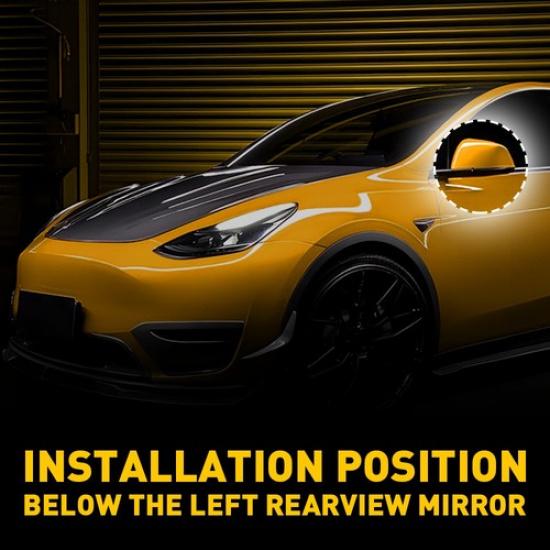 Left LH Side Replace For Tesla Model Wing Y Door Cover Mirror Lower Holder Black