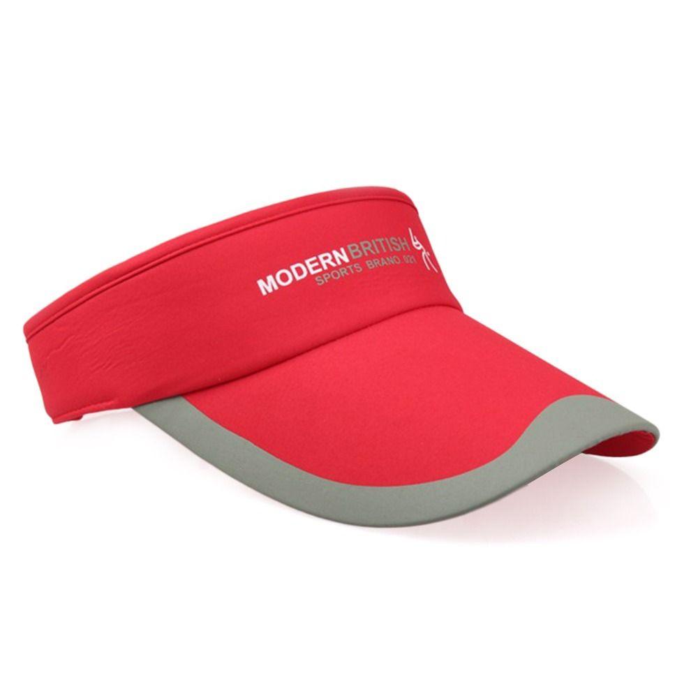 Spring Summer Tennis Golf Running Adjustable Sun Cap Sun Protection Visor Cotton Sunscreen Hat
