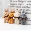 Plush Onepiece Rabbit Toys Little Bunny Pendant Keychain Creative Doll Children's Gift for Small Girls
