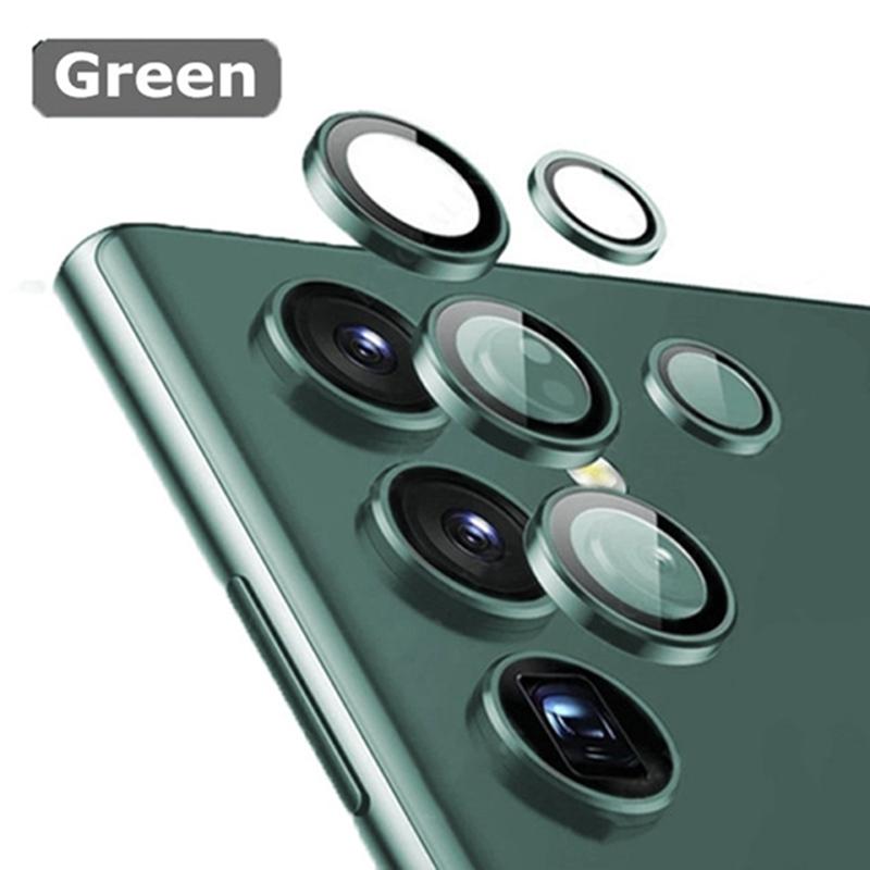 For Samsung Galaxy S22 Ultra Camera Lens Protectors Metal Camera Ring Case Glass for Samsung S 22 S22Ultra 5G Protective Cap