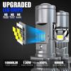 H4 LED Bi-LED Mini Projector Lens Canbus Headlamp Lens Automobles H4 Bulb 100W Hi/Low Beam Turbo Fan Car Headlight 12V 24V