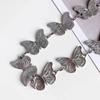 Personality Silver Butterfly Waist Chain For Women Girl Simple Punk Metal Belly Belts Chain Body Chain Waistband