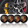4Pcs 56MM Car Wheel Center Hub Caps Rim Caps Covers Emblem For Boxster Cayenne Panamera Macan Cayman 911 918 996 917 991