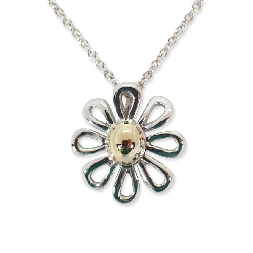 [Used] TIFFANY 925/750 Daisy Pendant/Necklace/j18-3