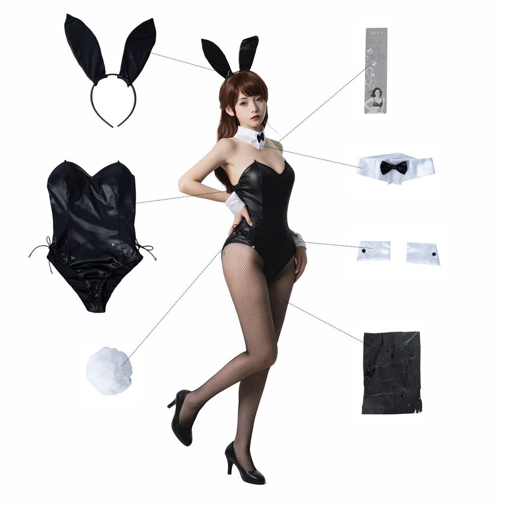 Кролик-девочка, косплей, большой размер, костюм кролика, костюм кролика для косплея, высокие ноги, костюм на Хэллоуин, фотосессия для мероприятия, галстук-бабочка XXXL [CR ROLECOS]