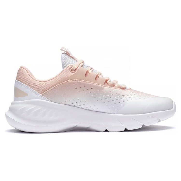 Кроссовки женские Li Ning Eazgo Durable Breathable Low Top Running Shoes White Pink ARST036-4