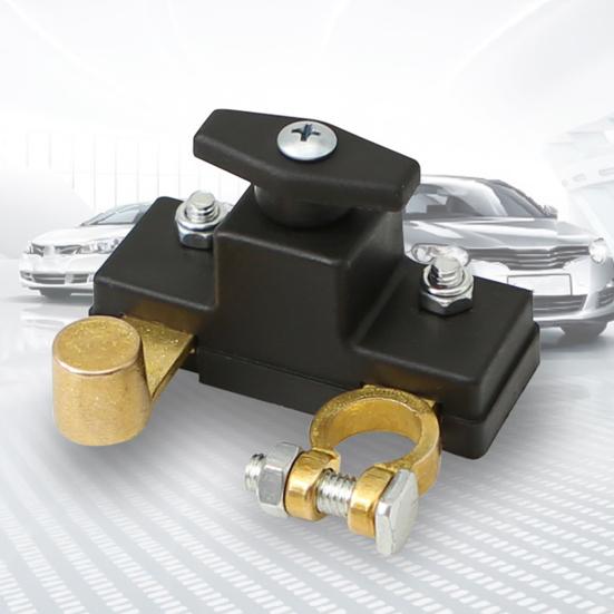 Battery Disconnect Switch for Car Truck Boat Battery Power-off Isolator Cut Off Switch 12V 24V Universal Terminal Anti-Leakage Protection Heavy