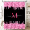 Seashell Shower Curtain Waterproof Bath Decorative Print Fabric For Bathroom Accessories Neutral Tone