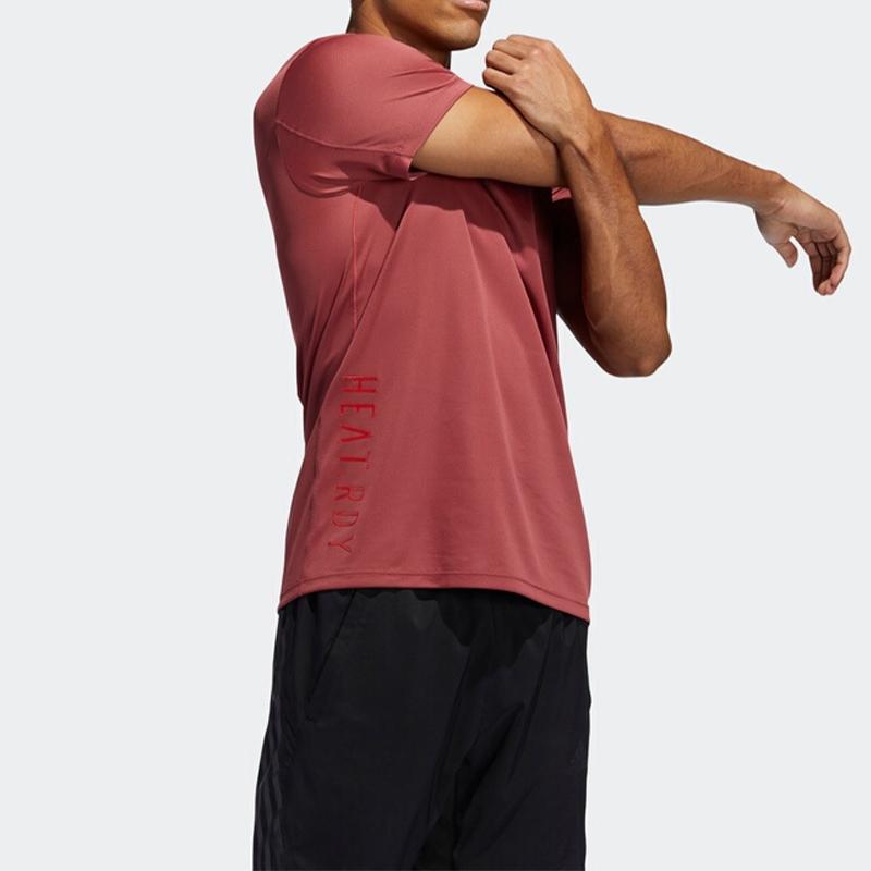 Adidas Soccer Training Short Sleeve Crew Neck T-Shirt Men Tops Bright-Pink GC8189