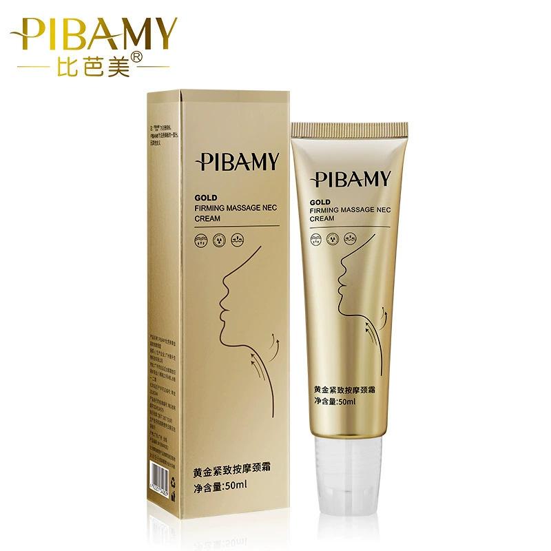 Маска для шеи Biba Beauty Gold Neck Mask увлажняющая, омолаживающая, лифтинговая, против мелких морщин (10 кусочков)
