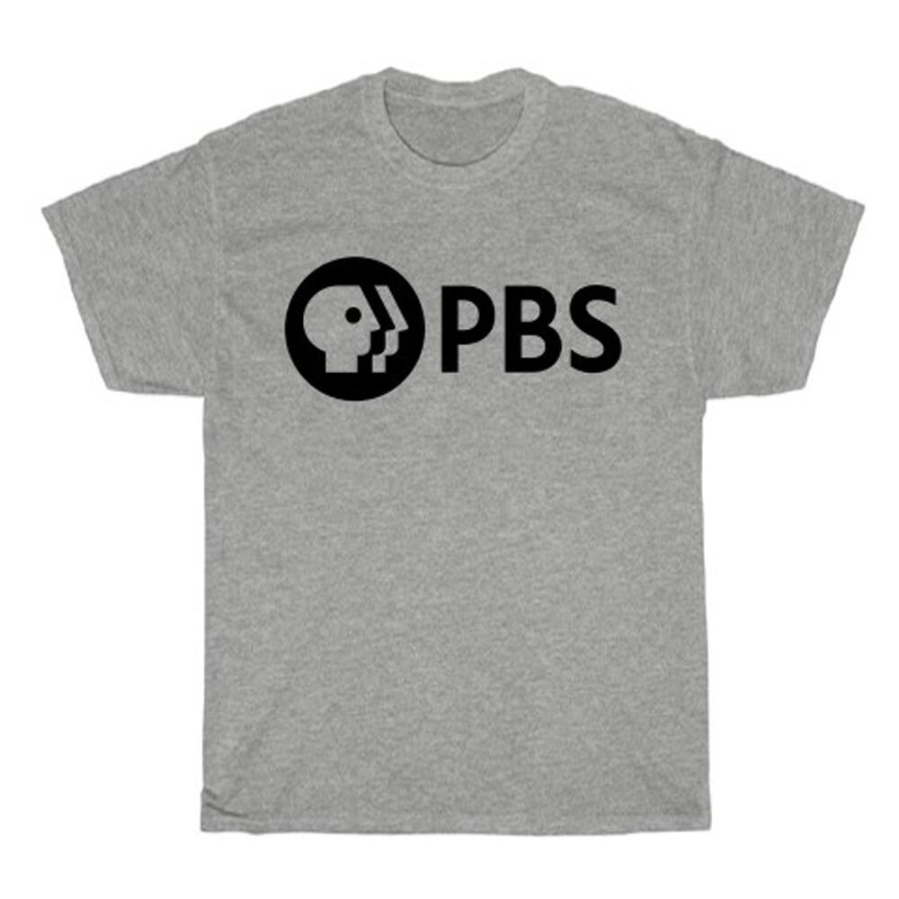 PBS Public Broadcasting Service Men#039;s Grey Size S to 5XL Unisex T-Shirt