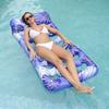 Inflatable Luxury Pool Bed Swimming Party Toy Great for Relaxing in Water Ideal for Poolside Beach Relaxation Multiple Styles