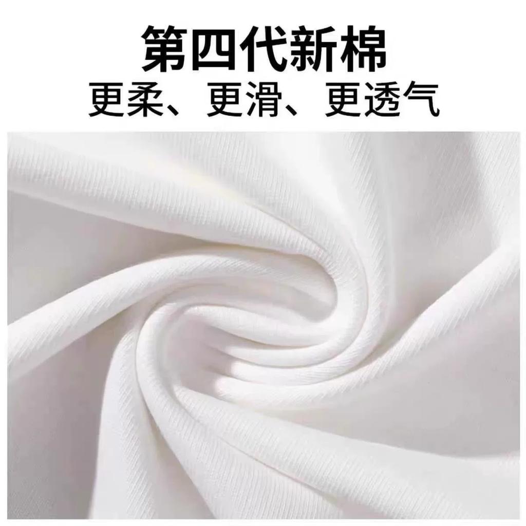 American Style Heavyweight Niche Fluffy Cat Short Sleeve T-Shirt for Men Summer Couple Loose Top Trendy