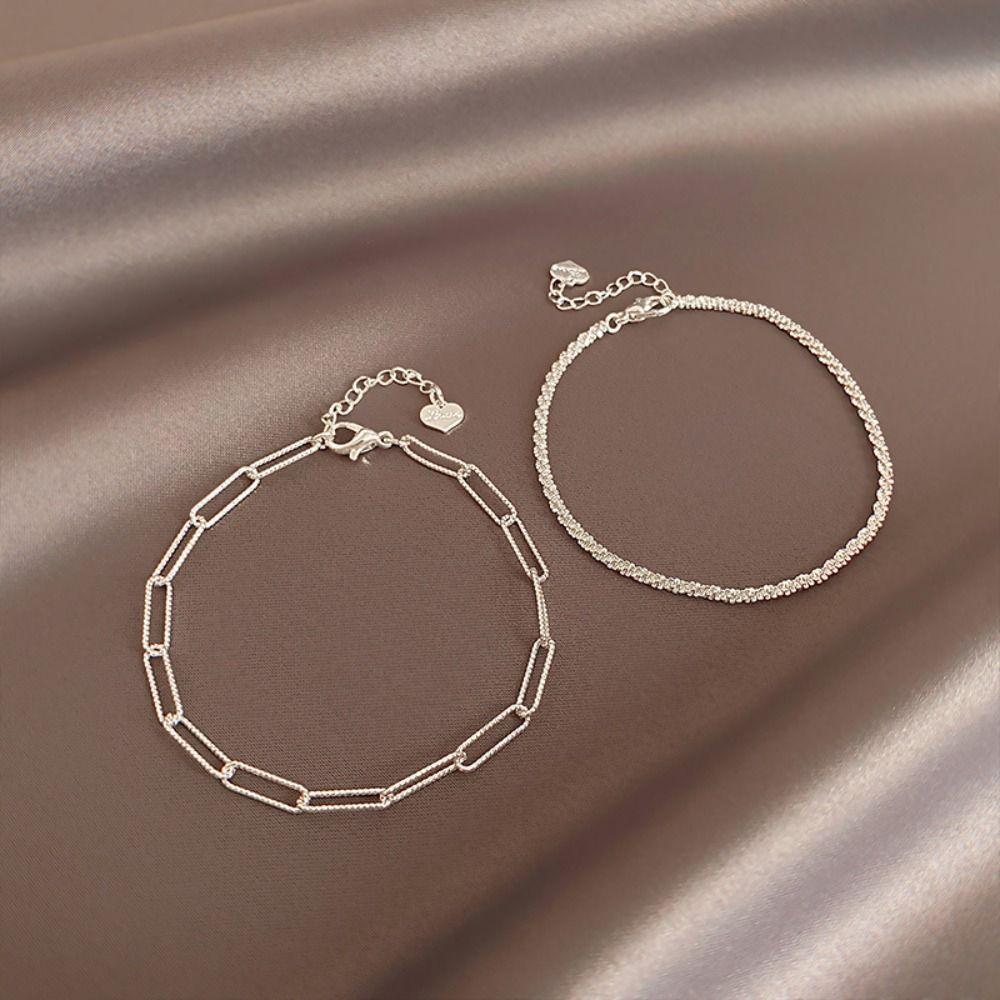 Fashion Adjustable Bracelet Sparkling Women's Bracelet Bracelet Jewelry Set Wedding Party Jewelry