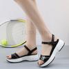 Fashion Women Sandals Shoes Genuine Leather Ladies Platform Sandals Flat Sneakers Low Wedges Summer Gladiator Female Sandals