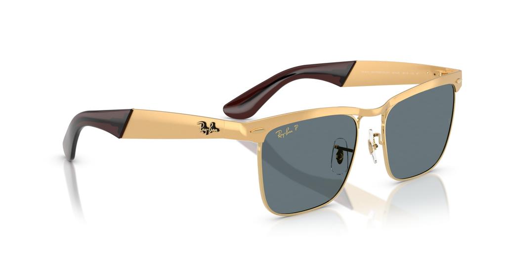 Солнцезащитные очки 0RB3875 WAYFARER DELUXE ПЕСКОСТРУЙНАЯ НОЖКА LEGEND GOLD ТЕМНО-СИНИЙ ПОЛЯР 92763R56 Поляризационные [Ray-Ban]