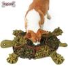 Dog Snuffle Mat Slow Feeding Mental Stimulation - Plush Scent Tracking Toy In Blue Green Brown