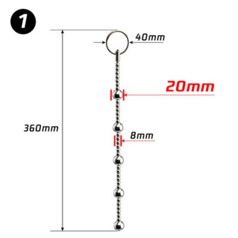 Металлическая нержавеющая сталь, анальная бусина, анальная пробка для взрослых, секс-игрушка, фистинг, ведомая пробка, хвост