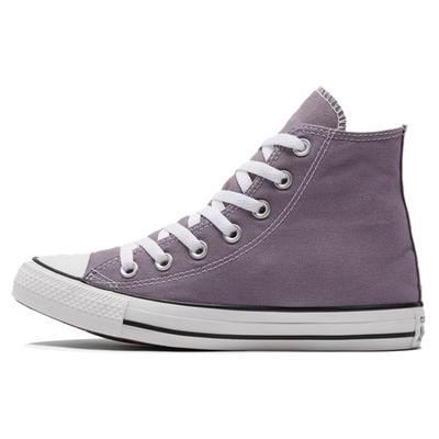 Chuck Taylor All Star Удобные и Универсальные Высокие Кеды из Канваса Унисекс Серо-Фиолетовые
