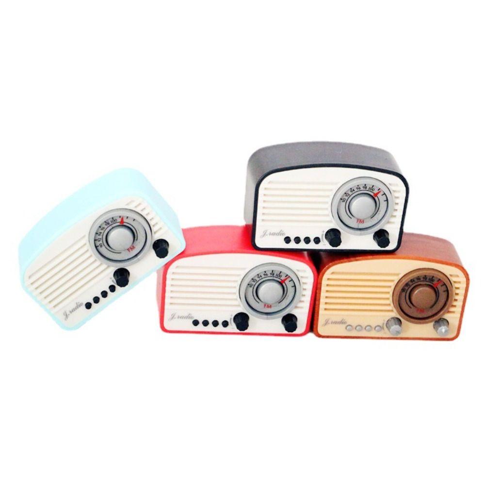Retro Simulation Radio Model Plastic Dollhouse Accessories Funny Radio Miniatures Dollhouse