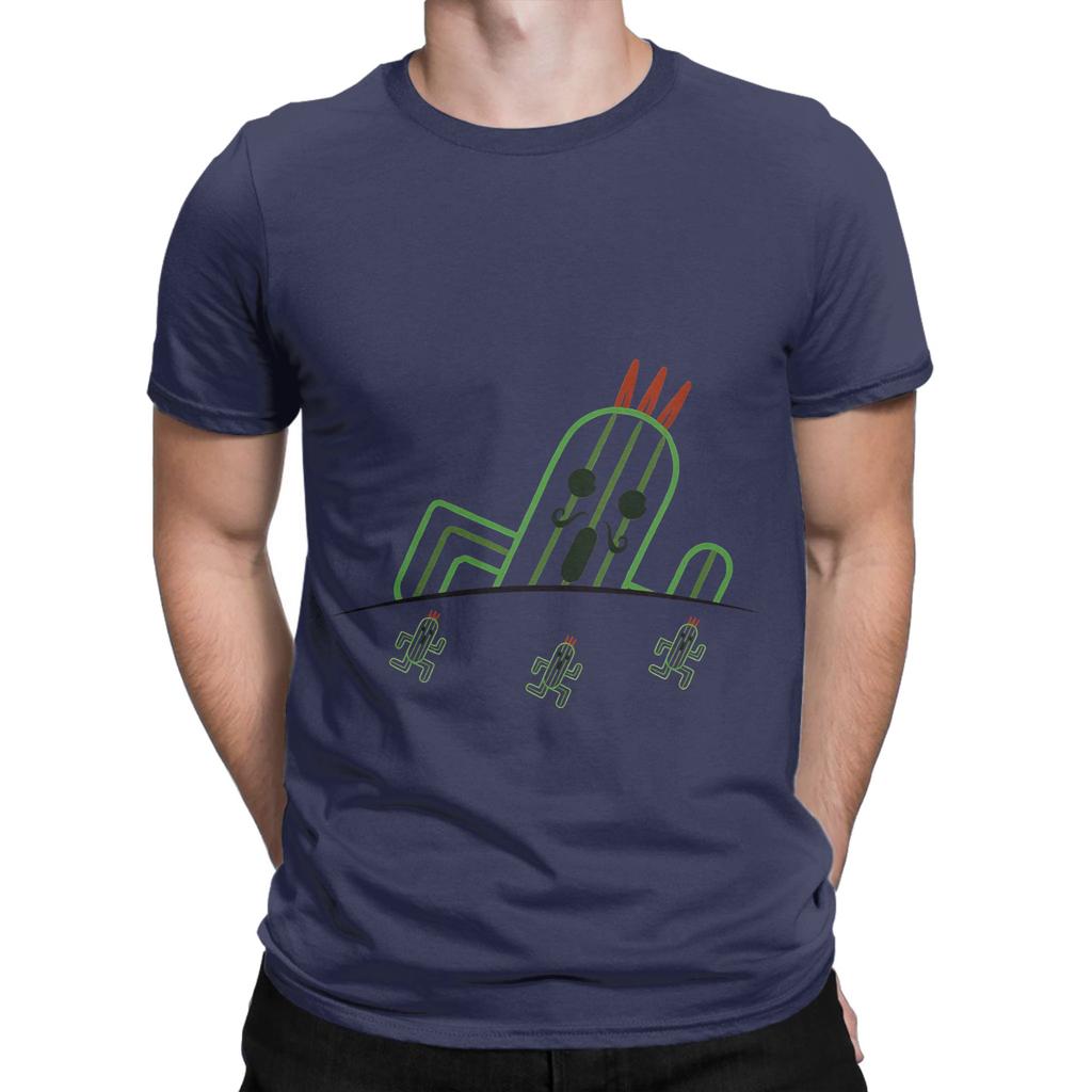 Jumbo Cactuar and Friends fFinal Fantasy Graphic 100 Cotton TShirt fFinal Fantasy Tops Tees For Unisex