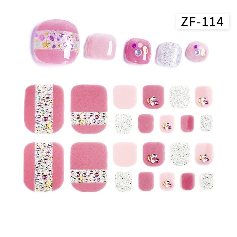 Наклейки на ногти с 3D-ромбовидным узором: Водостойкий, долговечный, отбеливающий для ног