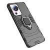 Xiaomi 13 Lite Ring Armor Case - Rugged Black Cover with Magnetic Ring Holder