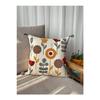 Bohemian Authentic 100% Cotton Linen Jacquard Fabric Throw Pillow 43x43 Cm