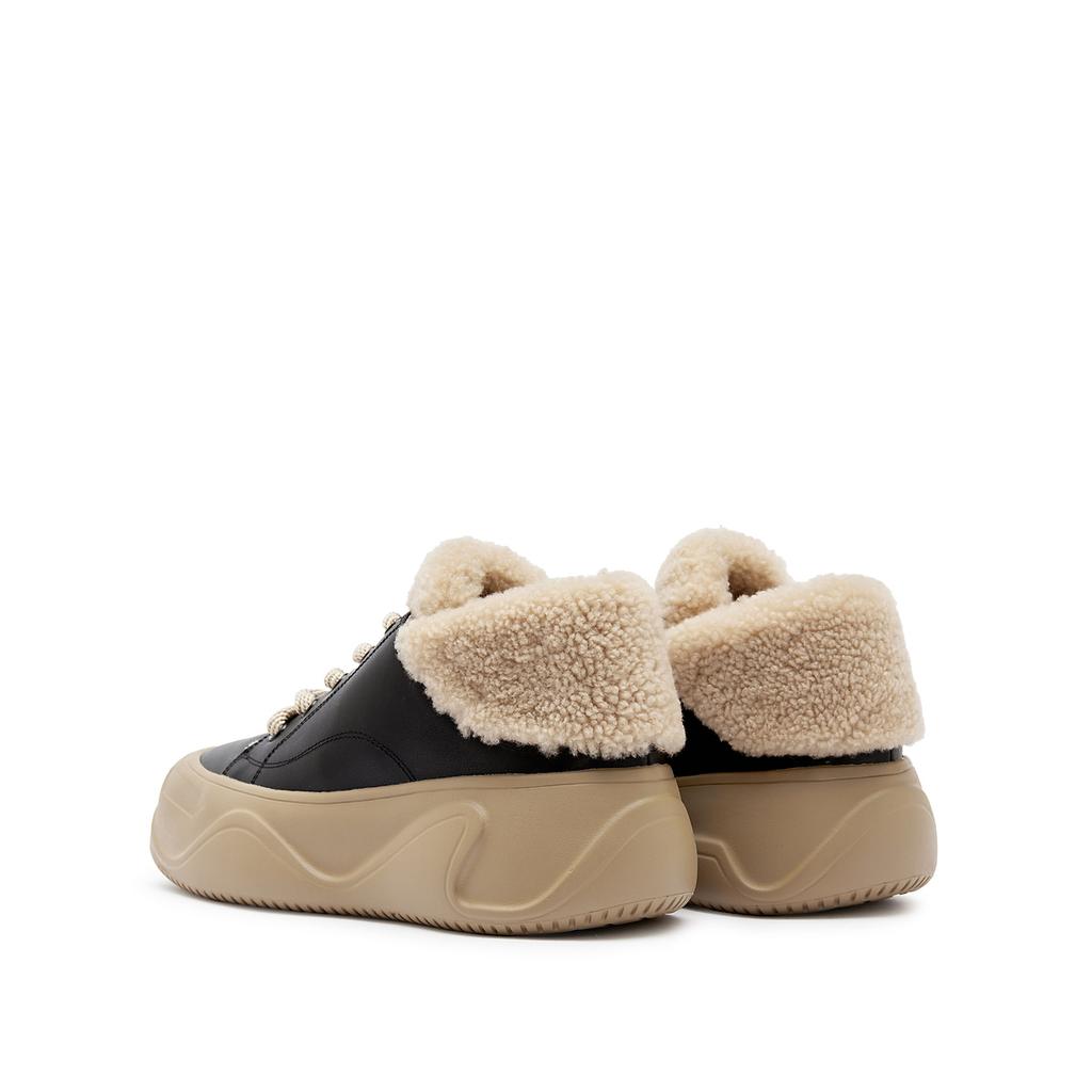 Sijiatu 2 Winter Fury Shoes Warm Thick-soled Casual Shoes Board Shoes Women's Shoes EU005DM4