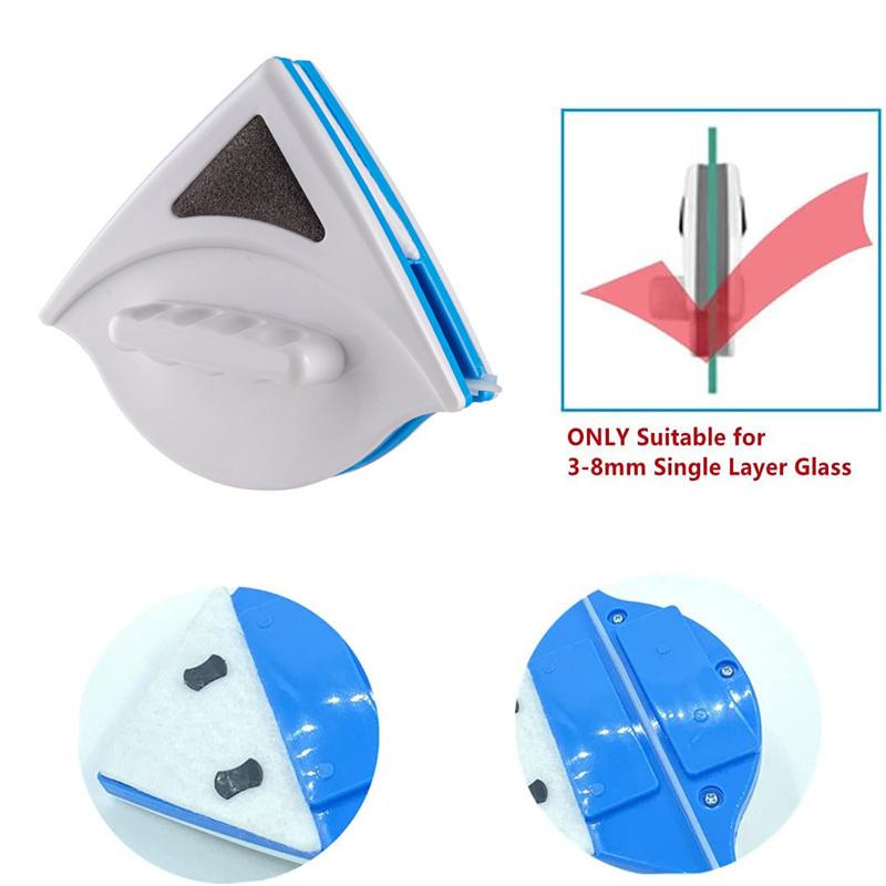 New 3-30mm Magnetic Glass Window Cleaning Tool Automatic Water Discharge Double-layer Wiper Household Special Window Cleaner
