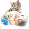 Pet Toy Catnip Mice Cats Toys Fun Plush Mouse Cat Toy For Kitten Colorful Cute Plush Interactive False Mouse Pet Cat Accessories