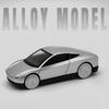 1/32 Tesla CyberCab Роботакси Сплав Беспилотное Такси Модель Машины Литой Металл Автомобиль Новой Энергии Модель Транспортных Средств Звук и Свет Детская Игрушка Подарок