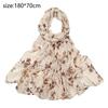 180cm Long Shawl Chiffon Printing Pashmina Elegant Wrap Hijab  for Woman