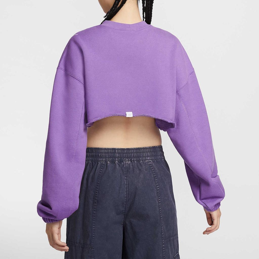 Nike Sportswear Oversize Crop Top Women's Raspberry Black FV7510-521