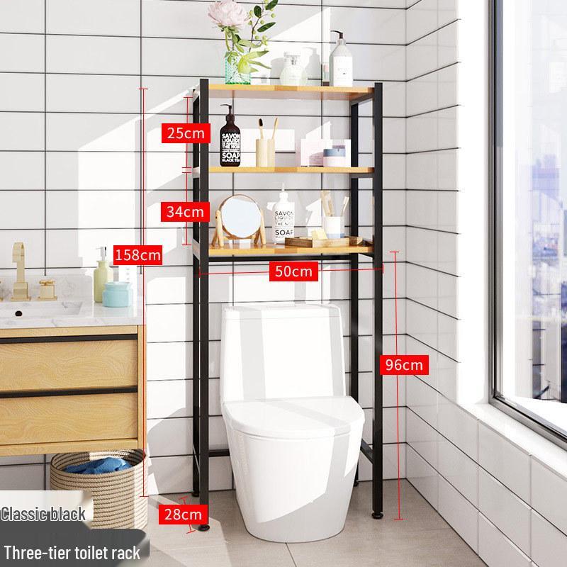 Многоярусная полка для хранения в ванной из нержавеющей стали без сверления для размещения над унитазом