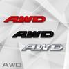Значок AWD из цинкового сплава Наклейка-эмблема на кузов, багажник, крыло автомобиля 3D Наклейка Для Toyota Subaru Honda CRV RAV4 Mazda CX-5 Стайлинг