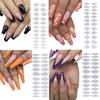 24 шт. двухсторонние наклейки для французских форм для ногтей, наклейки для французских линий из смолы, направляющие наклейки для наращивания ногтей для дизайна ногтей