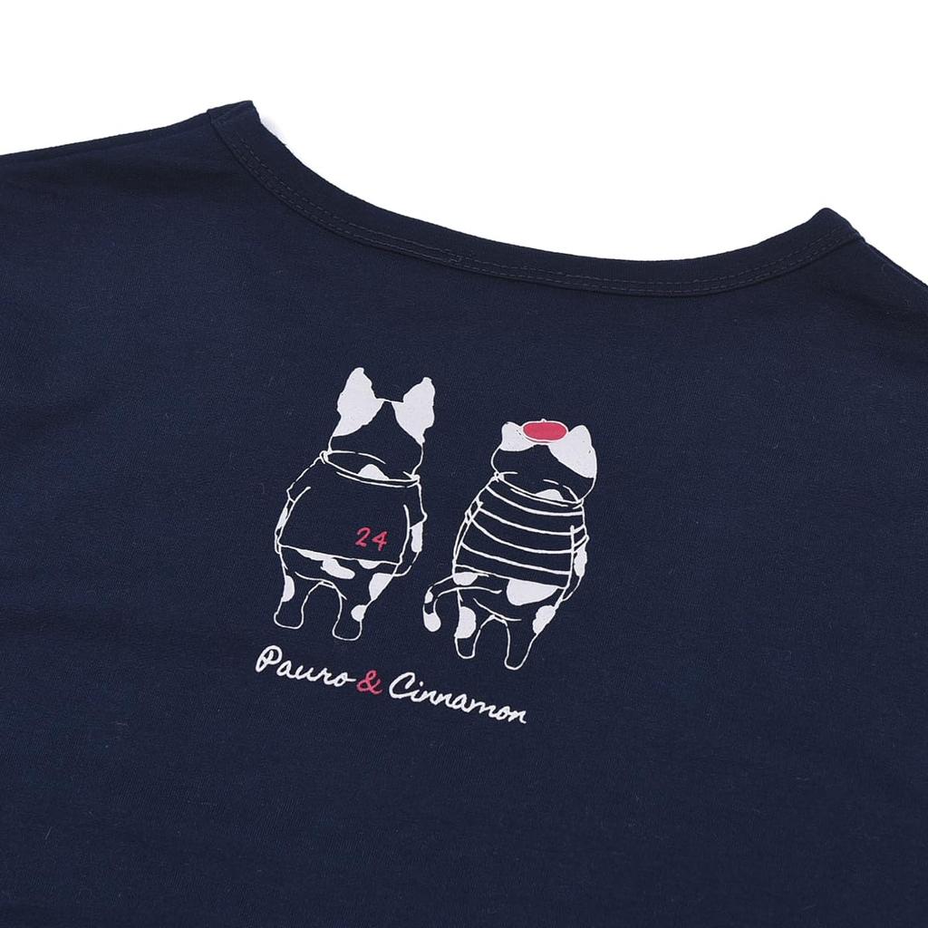 Женская футболка Kusguru Japan Navy с длинным рукавом