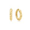 Серьги-кольца Ania Haie Gold Twist Hunger из серебра 925 пробы E072-09G