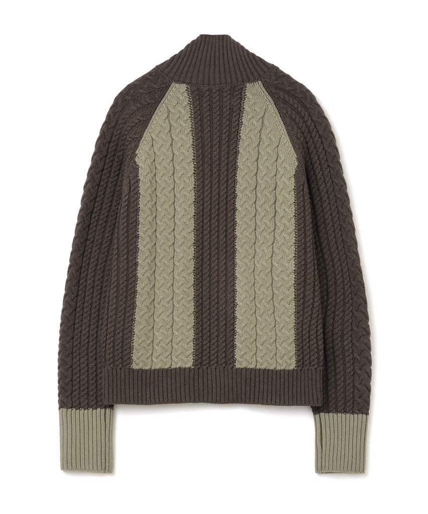 Женский вязаный кардиган Millo из 100% шерсти на молнии [Коричневый]