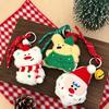 Cute Cartoon Plush Christmas Doll Pendant Keychain Kawaii Stuffed Doll Backpack Pendant Decoration Accessories Christmas Gift
