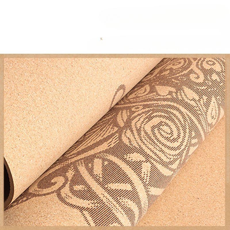 Коврик для йоги из пробкового каучука, расширяющий коврик для фитнес-упражнений, нескользящий коврик для йоги, коврик для йоги