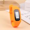 1pc LED Pedometer Bracelet Step Counter Watch 12/24H Time Display Step Counter Watch Silicone Step Tracker Fitness Watch