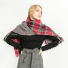 Korean Version Autumn and Winter Men's and Women's Thousand Bird Plaid Double-sided Scarf, Shawl, Scarf