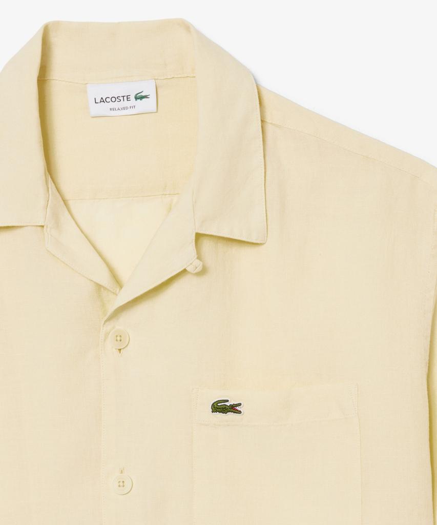 Мужская льняная рубашка LACOSTE с коротким рукавом и гавайским воротником Ch2339-56G 056