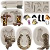 Horse Silicone Mould Horseshoe Fondant Moulds Cake Decorating Tools Cowboy Boot Chocolate Gumpaste Mould Candy Resin Clay Moulds