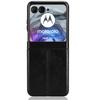 Чехол для Motorola Razr 50 5G, простроченный, с покрытием из ПУ кожи, ПК чехол для телефона