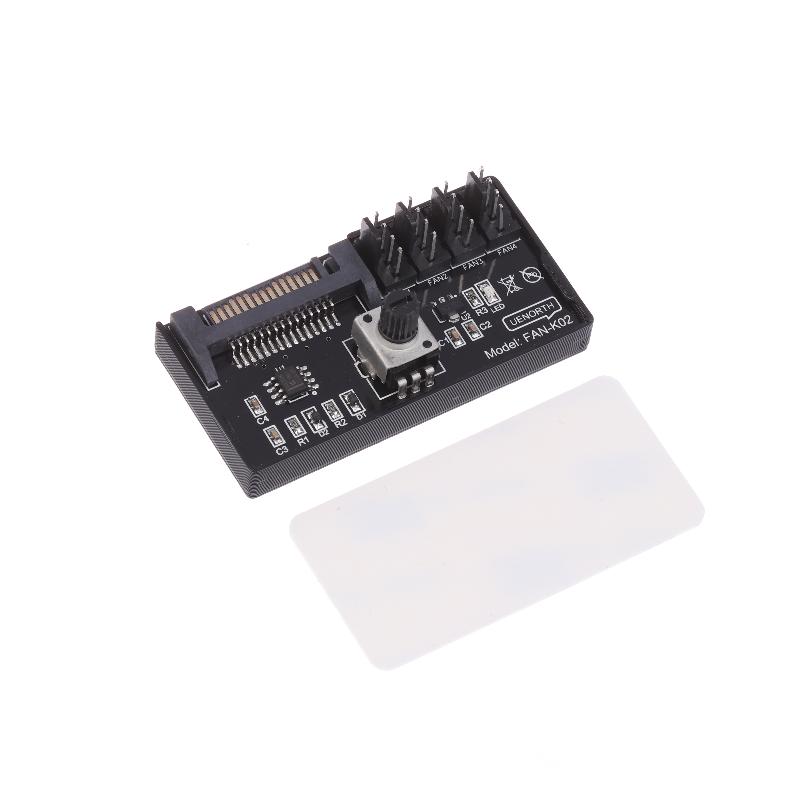Регулятор скорости вентилятора ШИМ Питание SATA DC Включение 4-контактный регулятор вентилятора Сервер NAS Регулятор скорости вентилятора 4-ходовой 6-ходовой ШИМ-хаб управления вентилятором